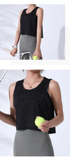 Women’s Camouflage Running Vest-Crop Top