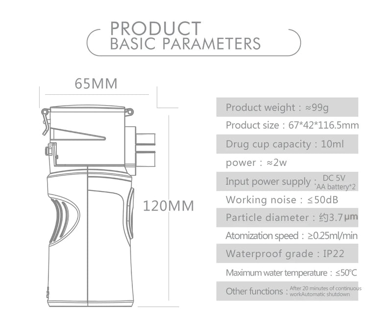 KIUZOU Medical Portable Nebulizer