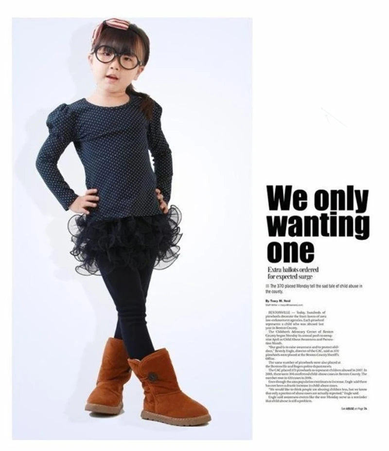 Girls Warm Velvet Leggings – Autumn/Winter Candy Colors (Sizes 3–9yrs.)