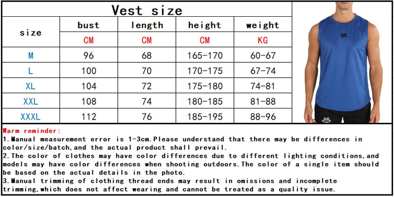 ADED Summer Men’s Quick-Dry Gym Vest