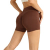 Solid Color High Waist Seamless Butt Lift Yoga Shorts