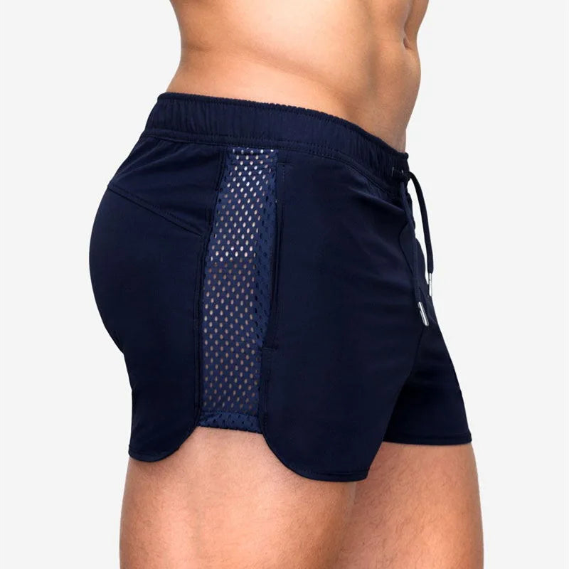 Men’s Quick-Dry Mesh Running & Training Shorts with Pockets