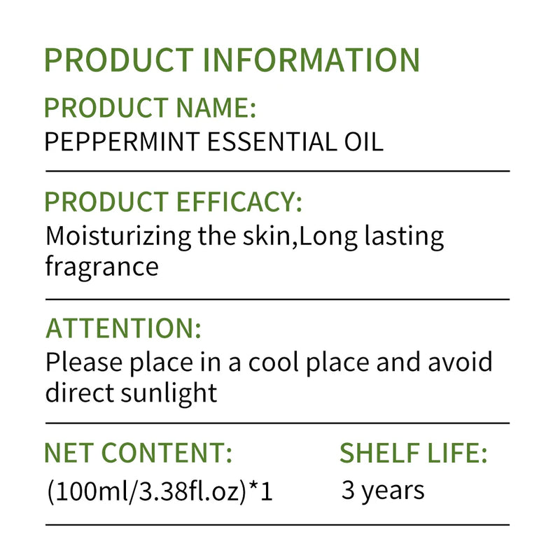 Peppermint Body Massage Essential Oil: