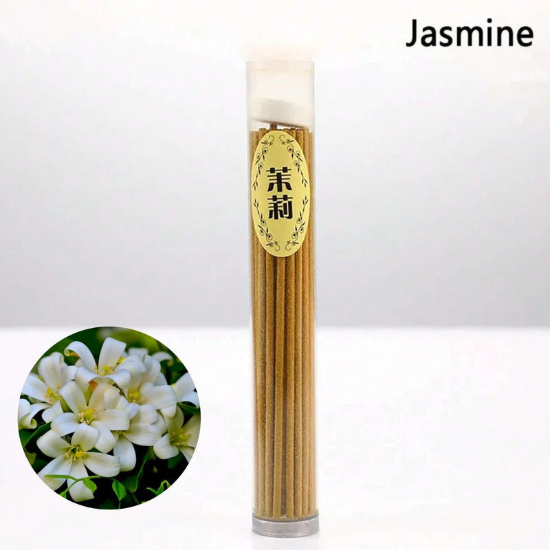 50Pcs/Box Natural Incense Sticks (Jasmine & Lavender Scented):