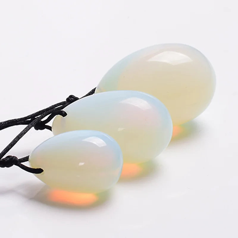 100% Pure Natural Quartz Yoni Egg Set Kegel Exerciser Balls