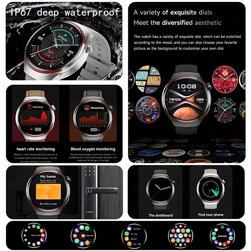 GT4 Pro Smart Watch with GPS & AMOLED Display
