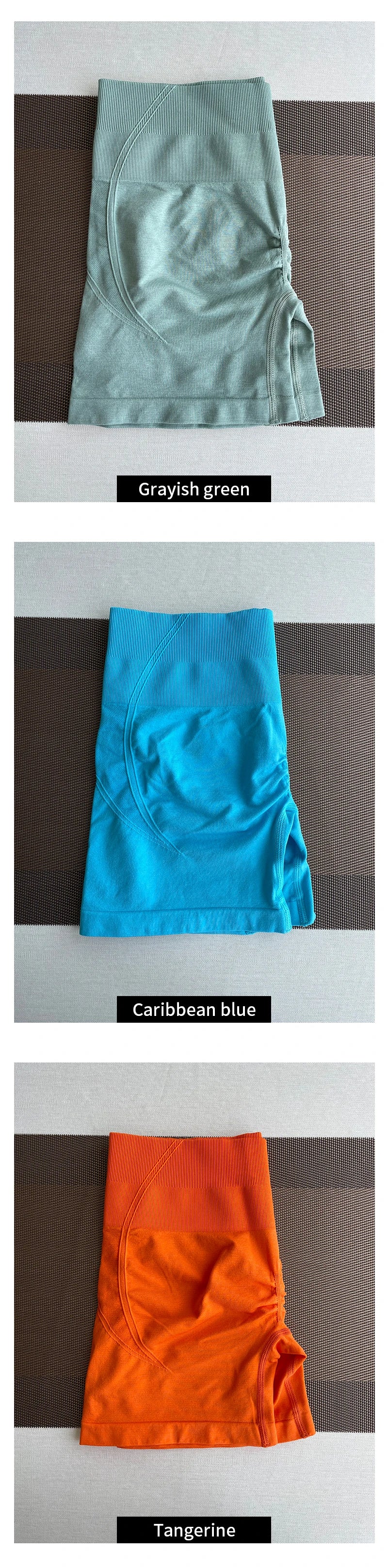 TKITK Women's High Waist Seamless Tight Shorts