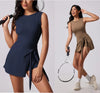 VITALINOVO Women’s Tennis Dress with Built-In Shorts