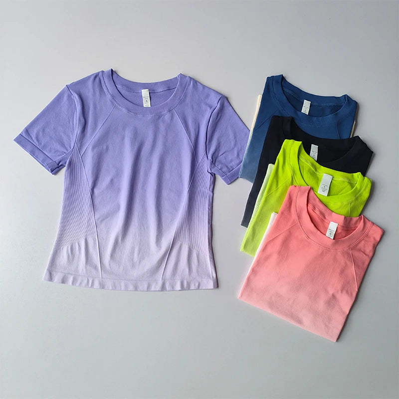 Women's Elastic Quick Drying Sports  T-Shirt