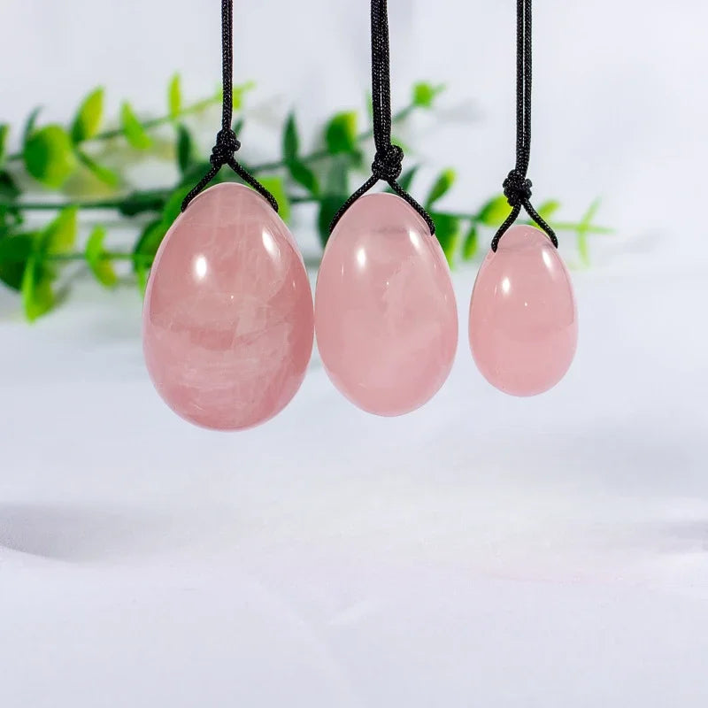 100% Pure Natural Quartz Yoni Egg Set Kegel Exerciser Balls