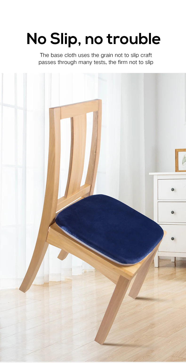 Ergonomic Memory Cotton Office Student Seat Cushion: