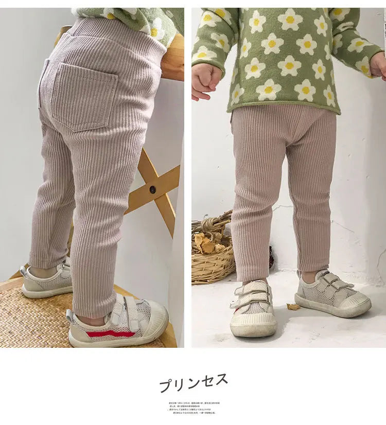Cotton Leggings โ High Waist Infant -Sizes 9-24 mo. & Sizes 3- 6