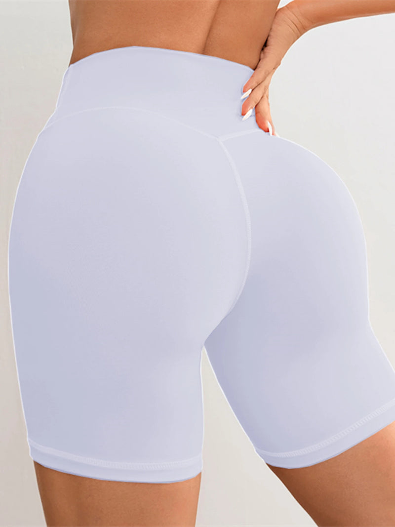 Women V Cross Waist Yoga Shorts