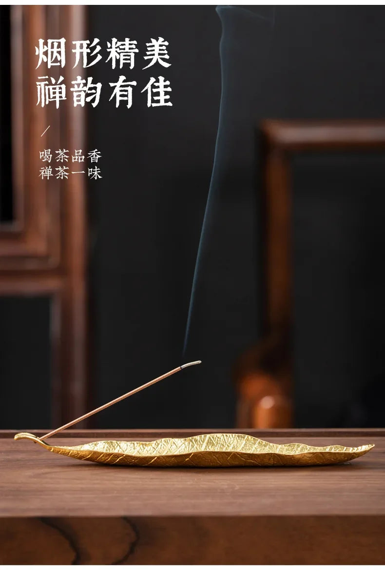 Incense Holder Ash Catcher Long Leaf Censer