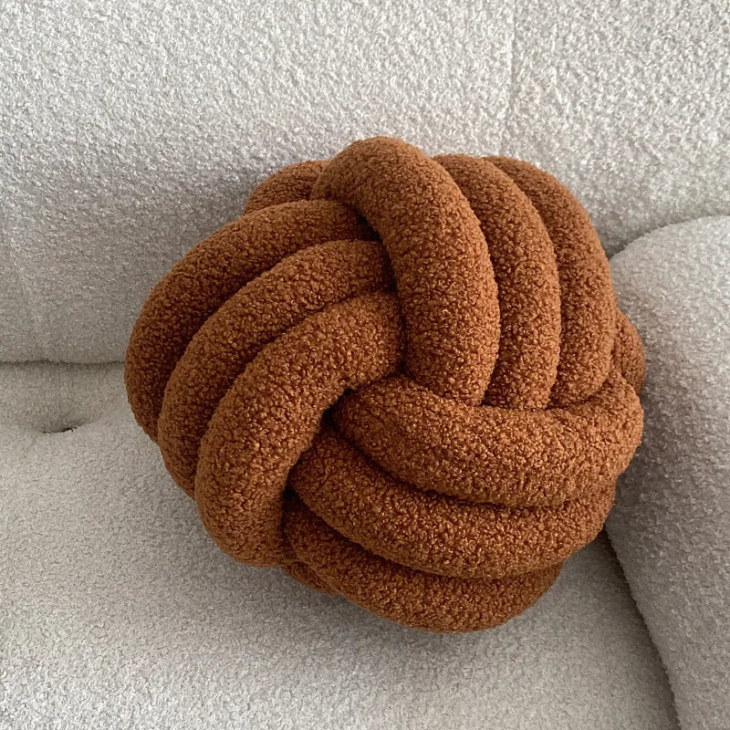 Aesthetic Knot Globe Plush Cushion