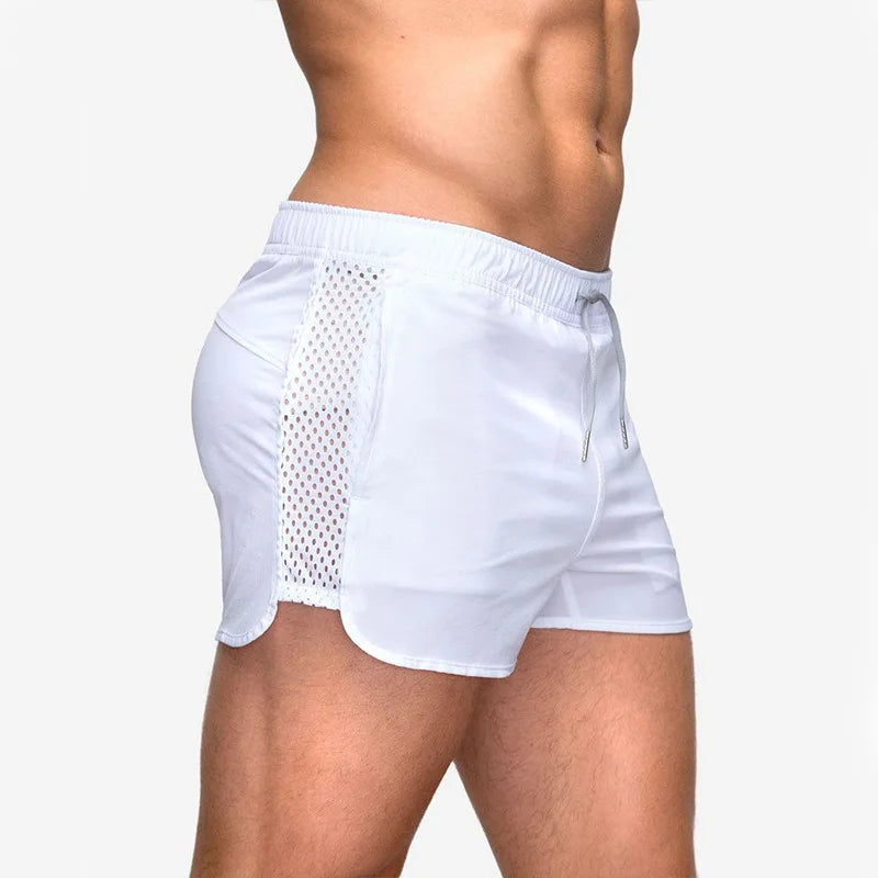 Men’s Quick-Dry Mesh Running & Training Shorts with Pockets