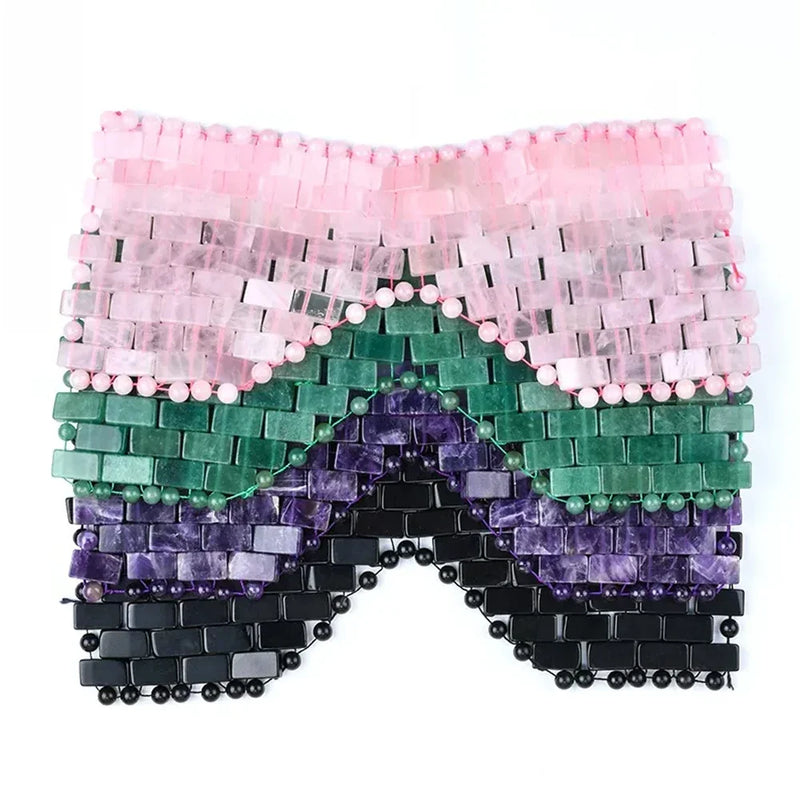 Natural Rose Quartz Eye Mask Massager