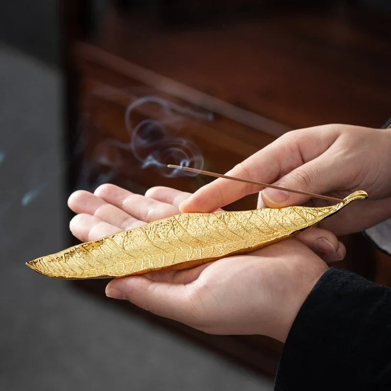Incense Holder Ash Catcher Long Leaf Censer