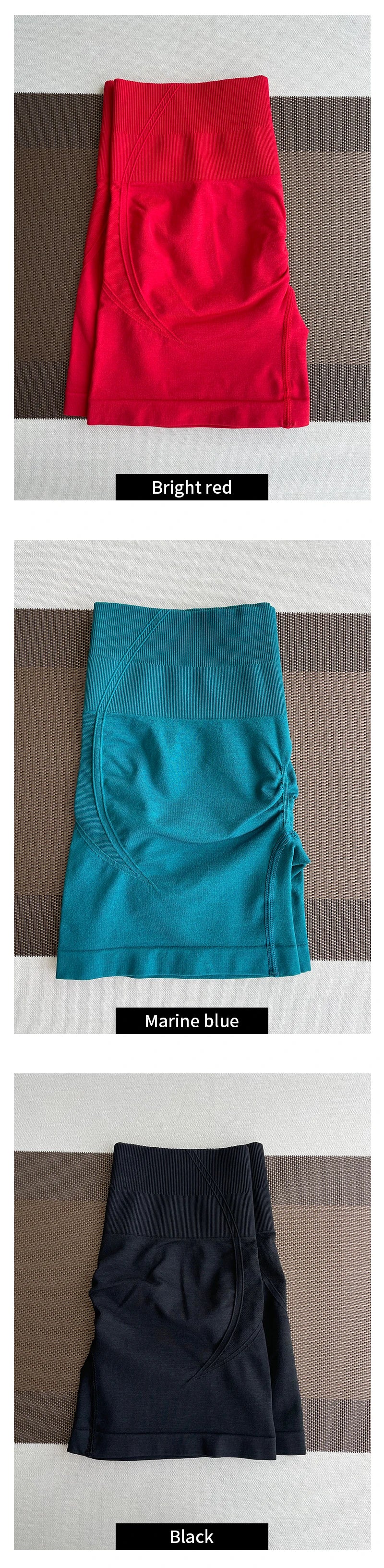 TKITK Women's High Waist Seamless Tight Shorts