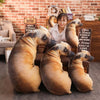 Soft Lifelike Animal Throw Pillow
