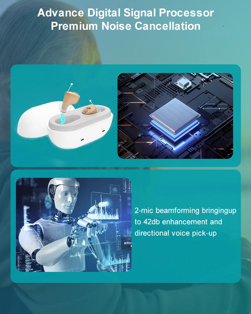 Invisible Rechargeable Hearing Aid