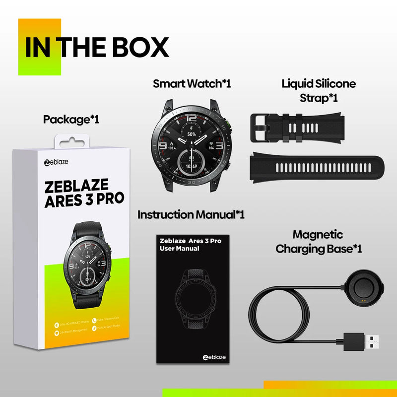 Zeblaze Ares 3 Pro Monitor Smartwatch