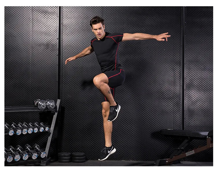 Elastic Men's Sport Running Shirt