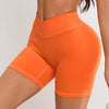Women V Cross Waist Yoga Shorts