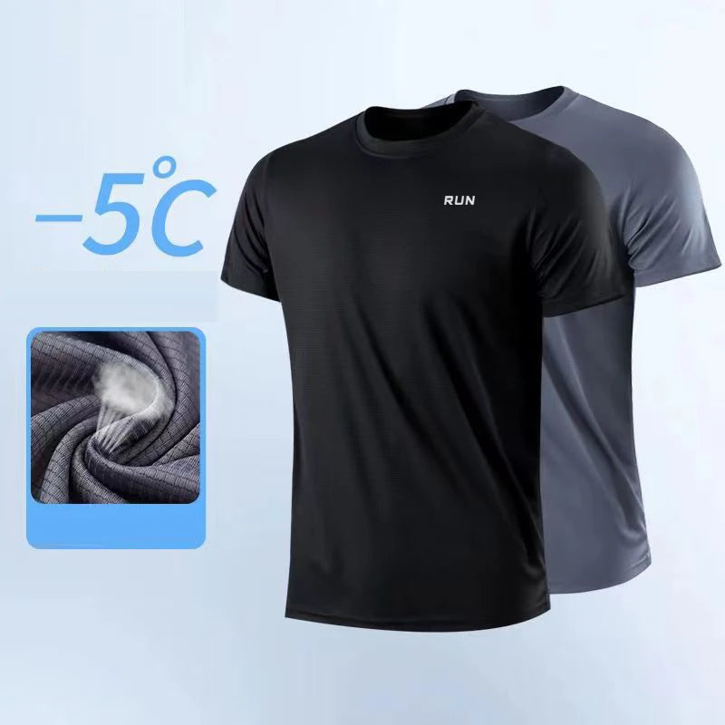 Men’s Bodybuilding Top – Short Sleeve Gym Fitness T-Shirt