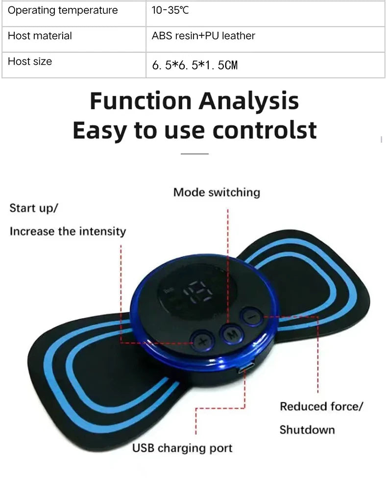 Rechargeable EMS Neck Massager β Smart Relief for Neck Pain & Tension