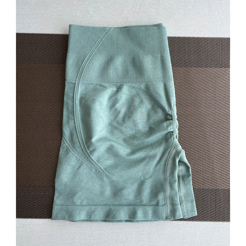 TKITK Women's High Waist Seamless Tight Shorts