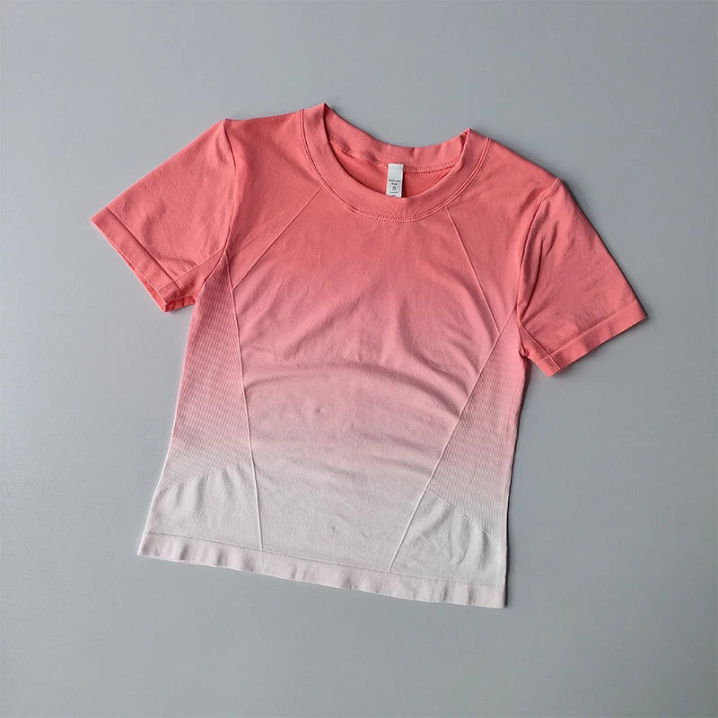 Women's Elastic Quick Drying Sports  T-Shirt