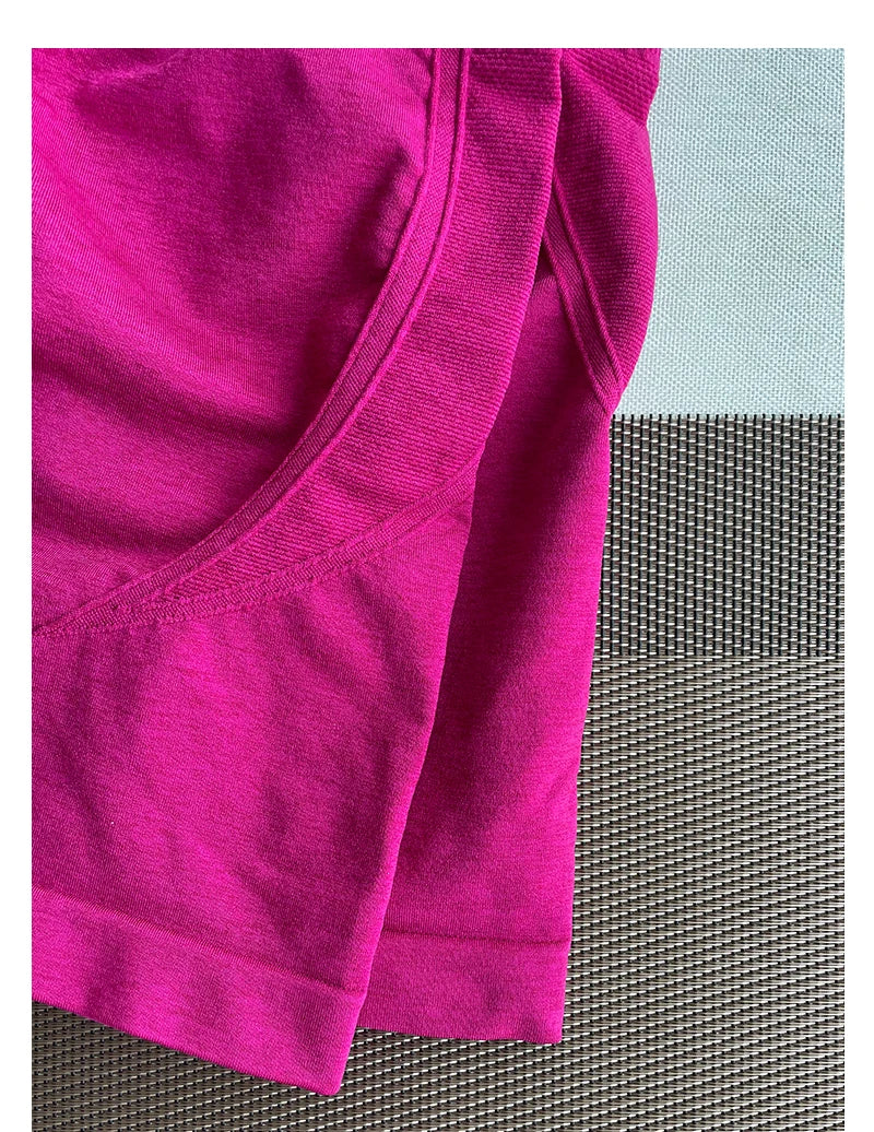 TKITK Women's High Waist Seamless Tight Shorts