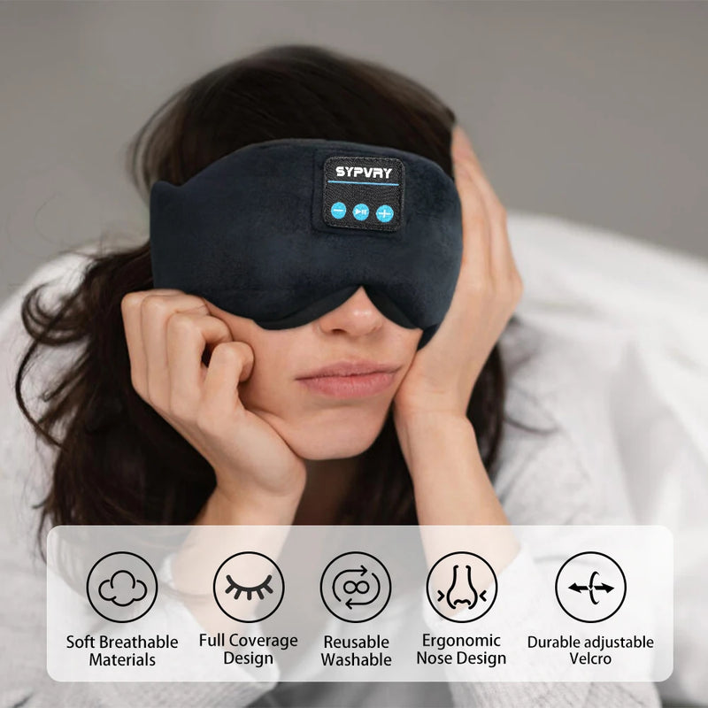Sleeping Mask With Bluetooth 5.3 Headphones