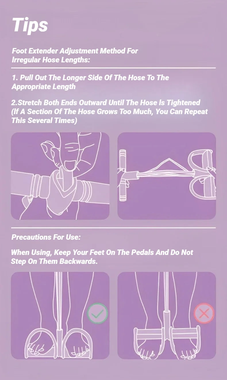 Four-Tube Pedal Tensioner Multi-Functional Fitness Equipment