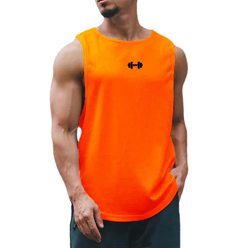 Men’s Quick-Dry Printed Gym Vest