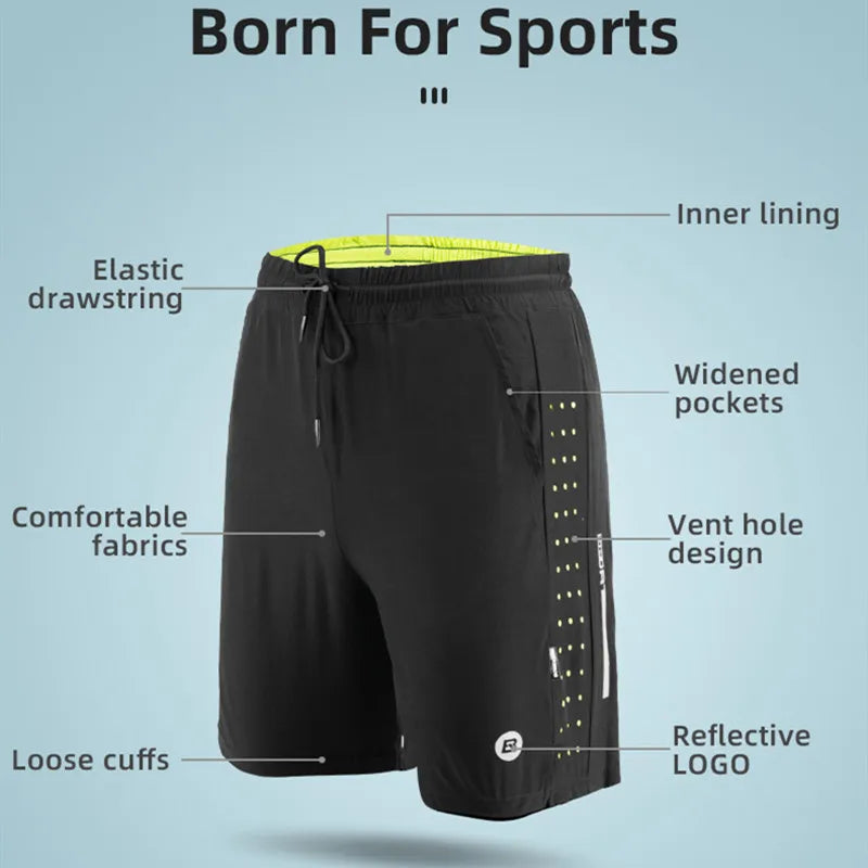 ROCKBROS Unisex Running & Sports Shorts- Asian Sizes
