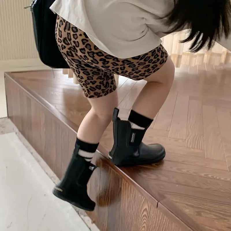 Girls’ Leopard Print Shorts Leggings