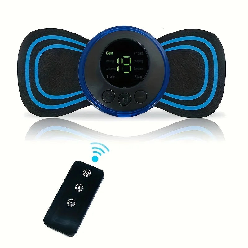 8 Modes Rechargeable Neck Massager Pad with Remote Control