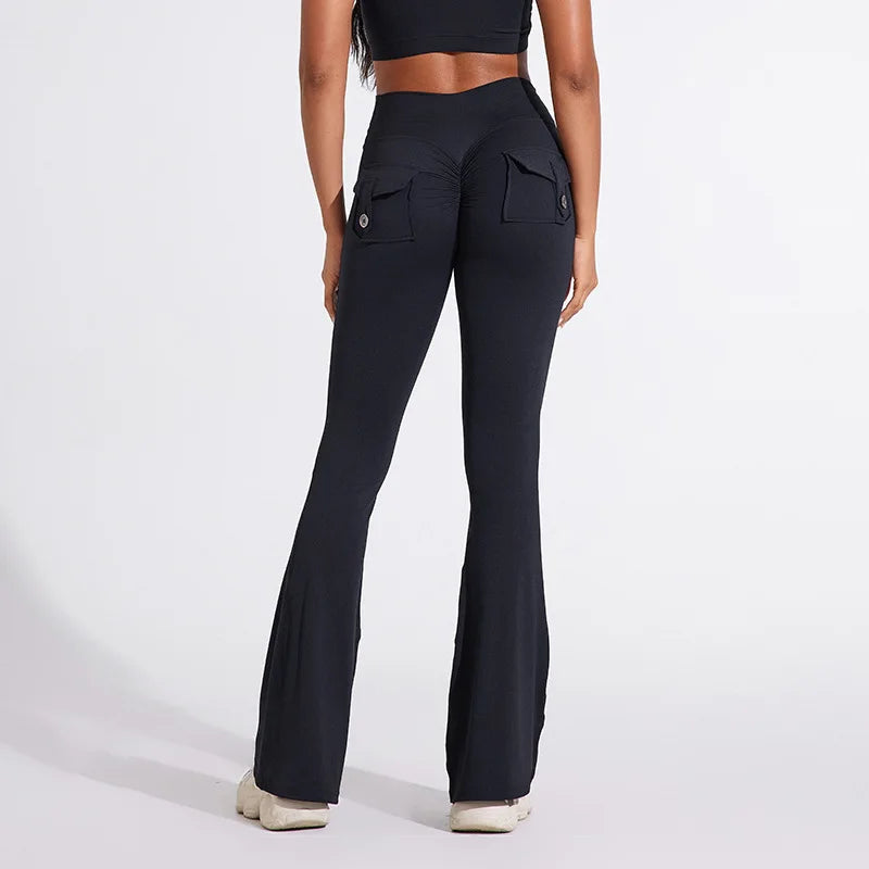 QINACTIVE Women’s Flared Fitness Pants