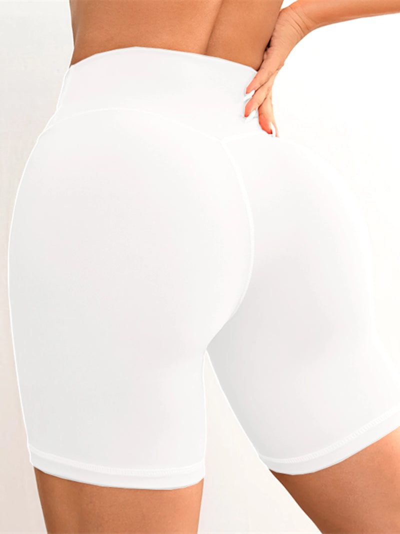 Women V Cross Waist Yoga Shorts