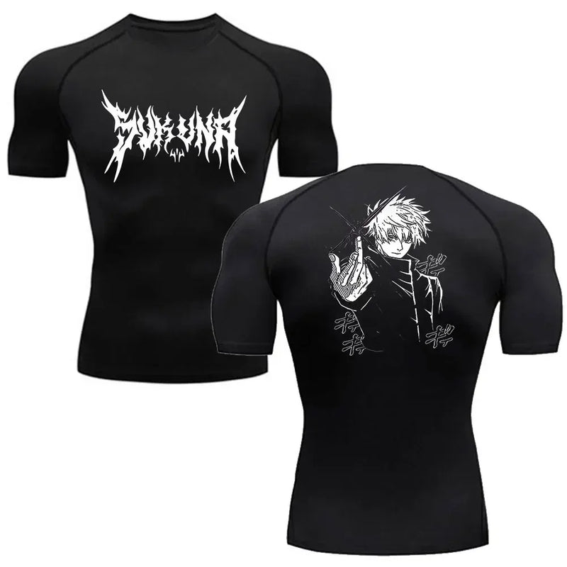 Men’s Summer Anime Jujutsu Kaisen Compression T-Shirt