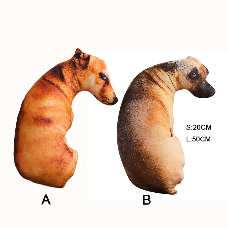 Soft Lifelike Animal Throw Pillow