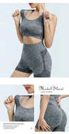 Yoga Set Gym Shorts Women Sport Bras and Workout Tops