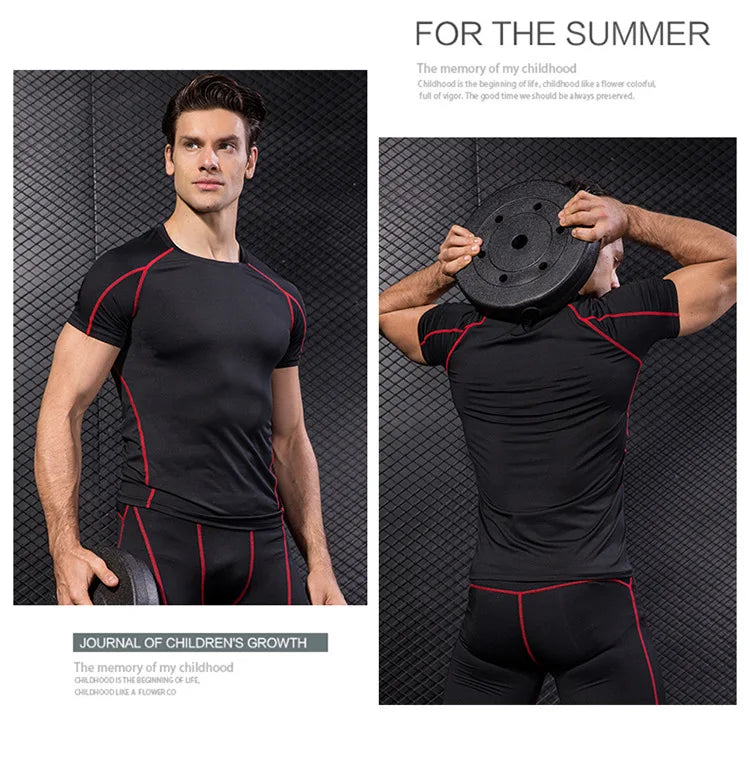 Elastic Men's Sport Running Shirt