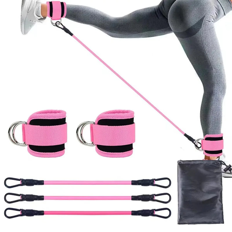 TPE Resistance Bands with Ankle Straps: