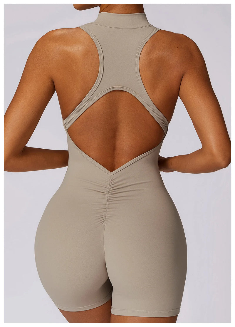 Women’s V-Back Scrunch Sports Jumpsuit