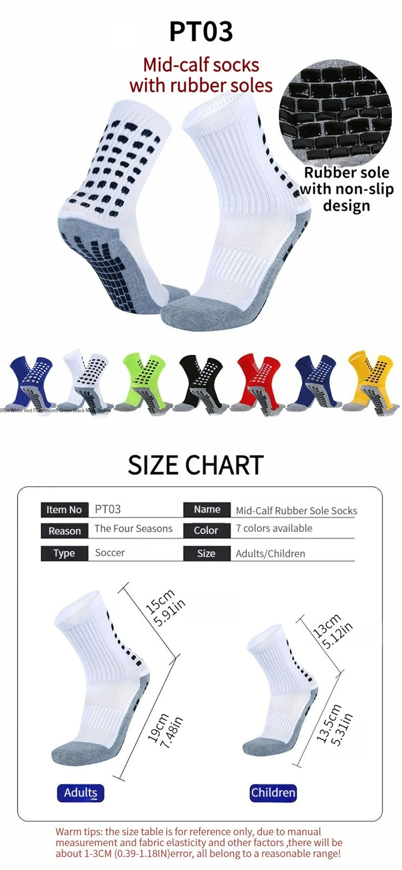 Loogdeel Soccer Knee-High Socks โ Kids & Adults