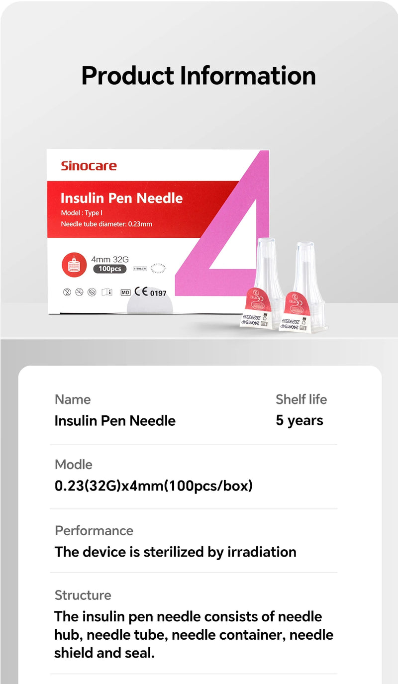 100pcs/box Insulin Pen Needle