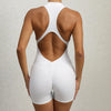 Women’s Sleeveless Short Sports Jumpsuit